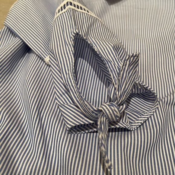 Talbots small-petite blue & white striped tunic NWT - Picture 6 of 7